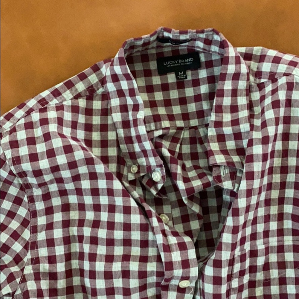 Lucky brand men’s plaid long sleeve